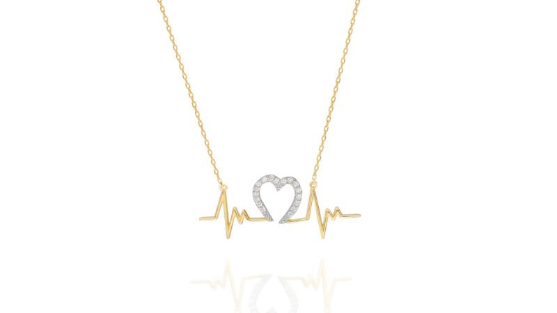 Kette mit Anhänger Heartbeat