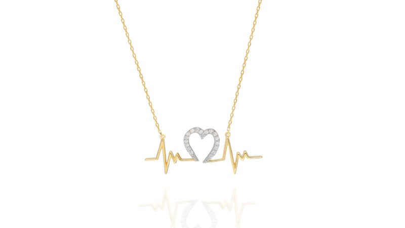 Kette mit Anhänger Heartbeat