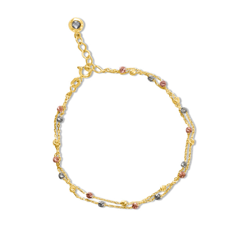 Armband Gold mit Kugeln